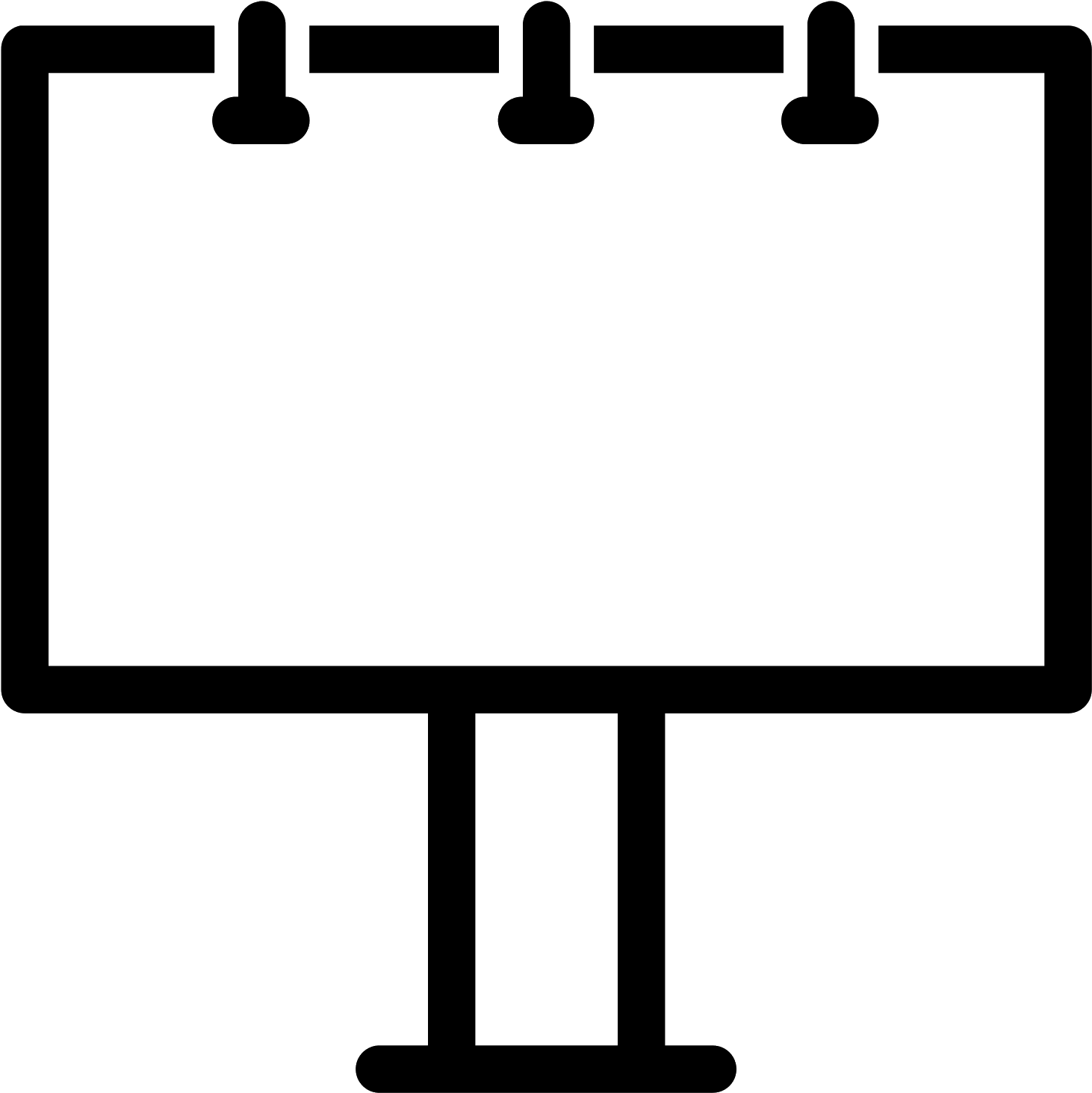 Ic Ne T L - Billboard Icon Png, Transparent Png PNG with transparent background