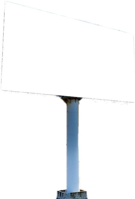 Blank Billboard Standing