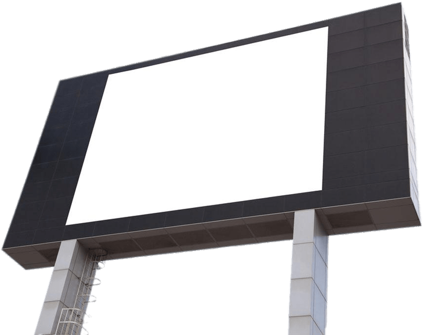 Billboard White Screen - Outdoor Advertising Screen Png Transparent, Png Download PNG with transparent background