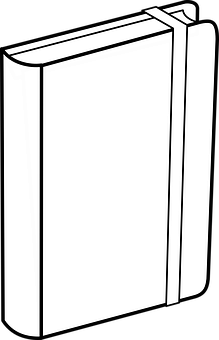 Blank Book Vector Illustration PNG with transparent background