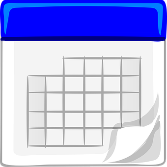 Blank Calendar Icon PNG with transparent background