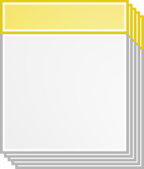 Blank Calendar Pages Stacked PNG with transparent background