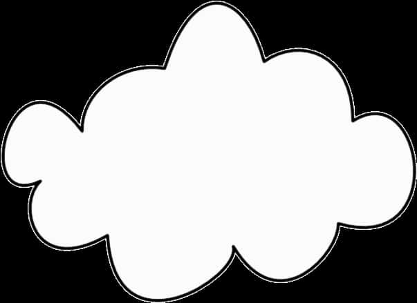 Blank_ Comic_ Cloud_ Bubble PNG with transparent background