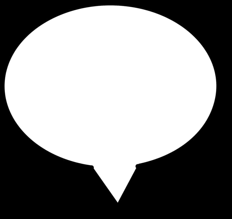 Blank Comic Speech Bubble