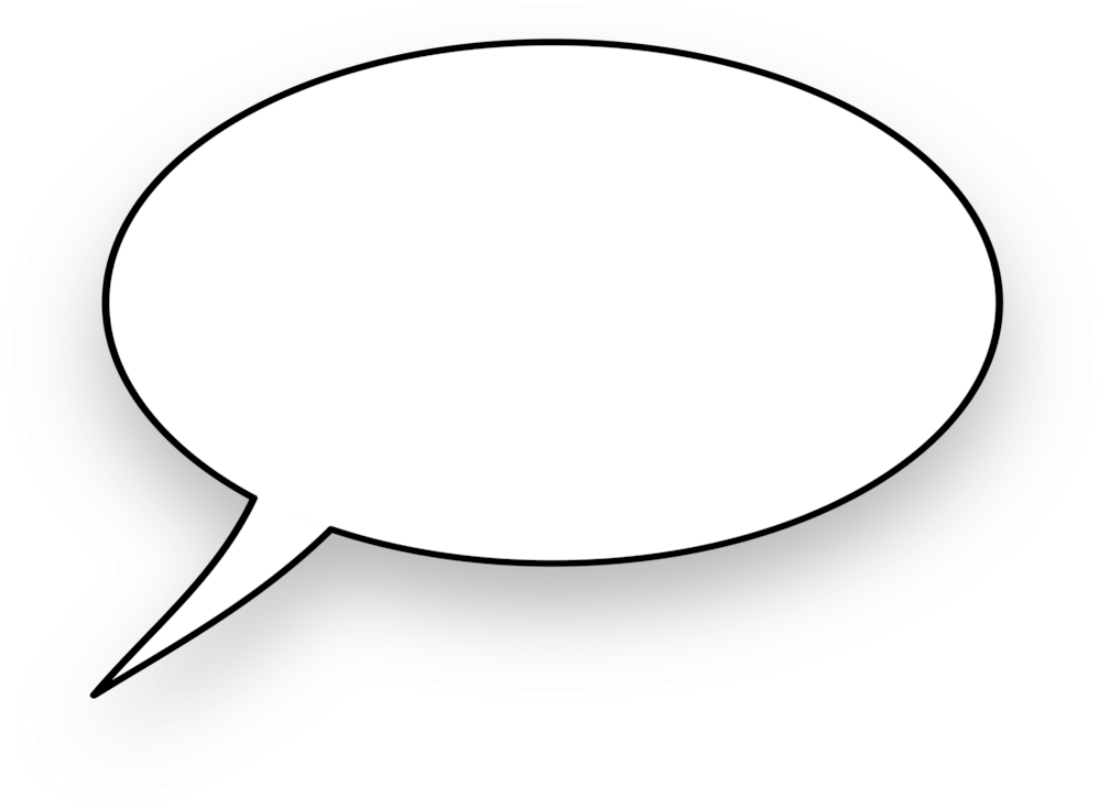 Blank Comic Speech Bubble