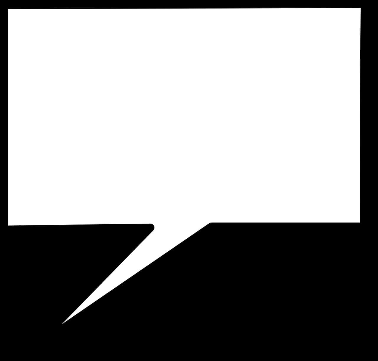 Blank Comic Speech Bubble