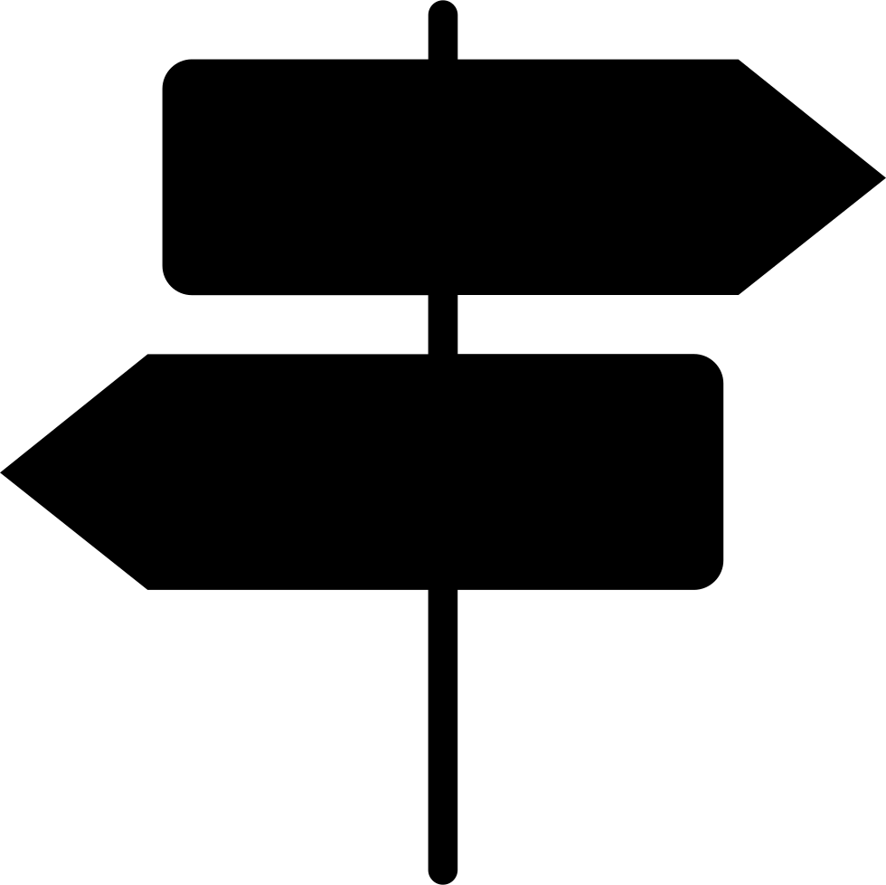 Blank Directional Signpost.png PNG with transparent background