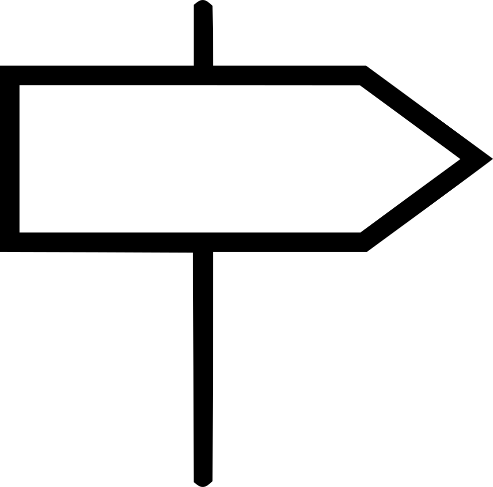 Blank_ Directional_ Signpost.png PNG with transparent background
