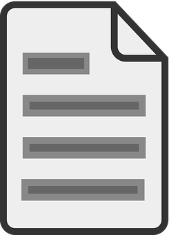 Blank Document Icon 245x340 PNG image with a transparent background, free high-resolution download