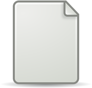 Blank Document Icon PNG with transparent background