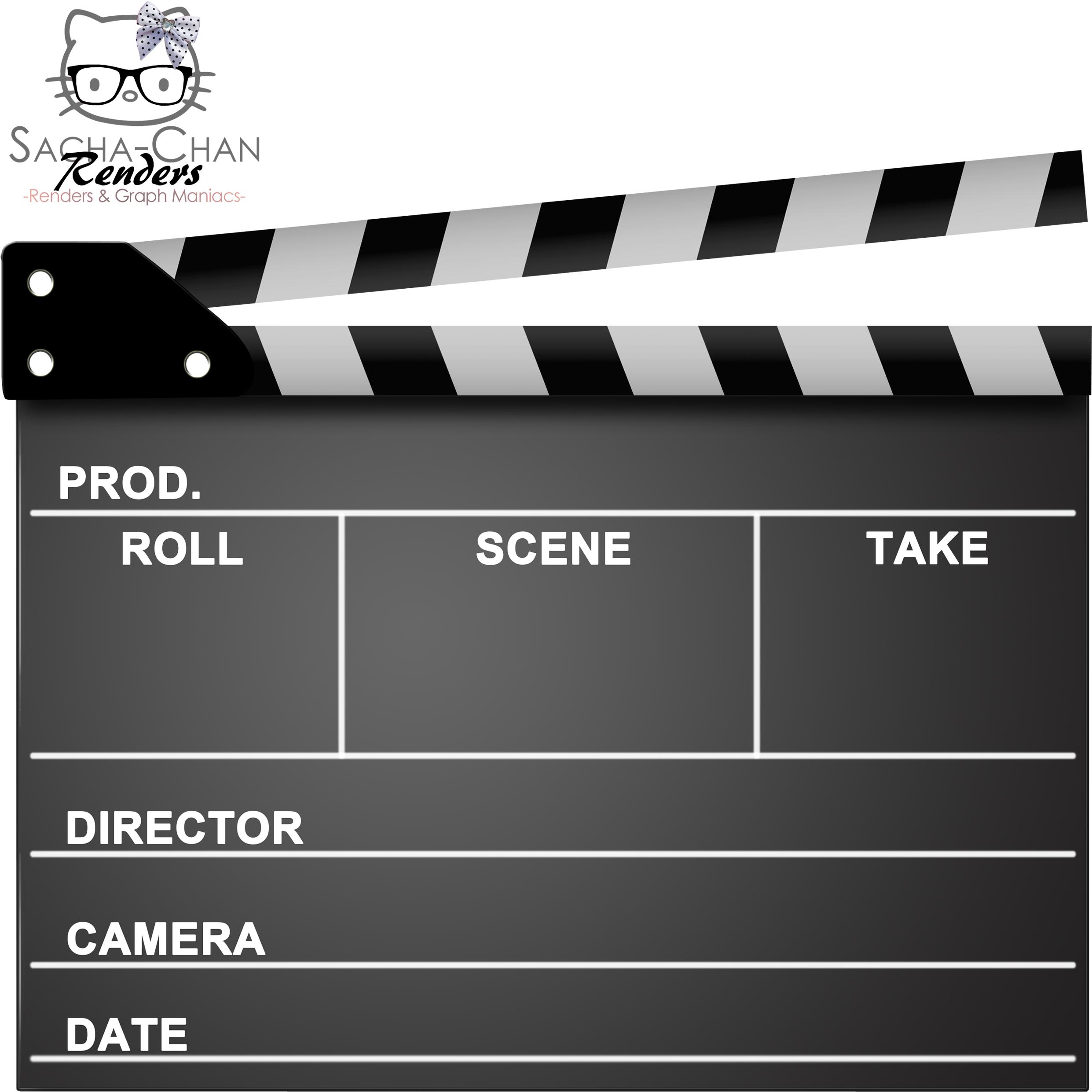 Blank Film Clapperboard Graphic