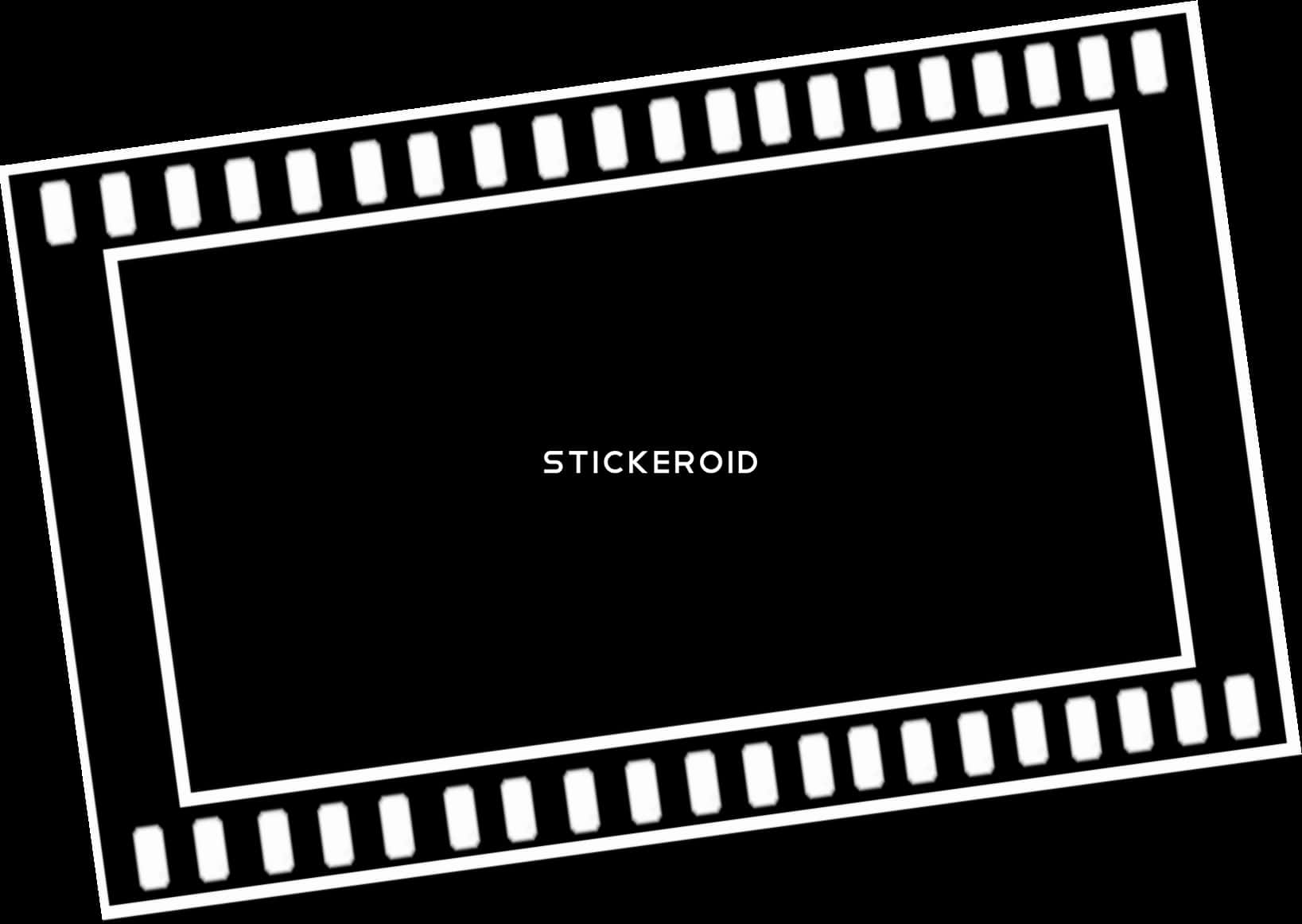 Blank Film Strip Frame PNG image with a transparent background, free high-resolution download