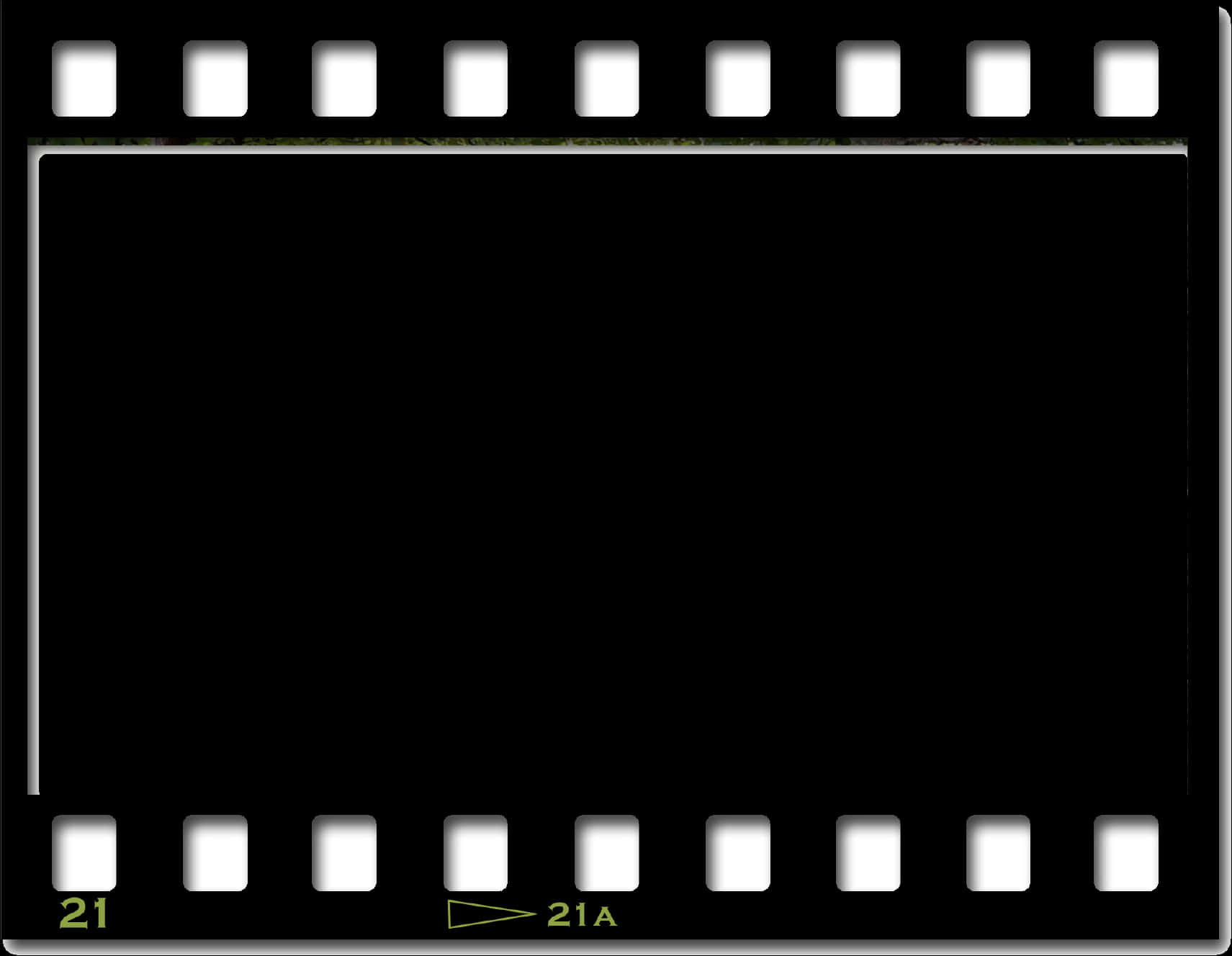 Blank Film Strip Frame PNG image with a transparent background, free high-resolution download