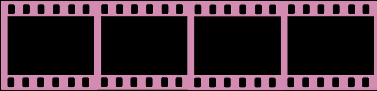 Blank Film Strip Template PNG image with a transparent background, free high-resolution download
