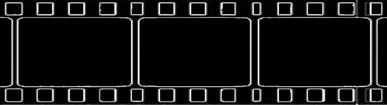 Blank Film Strip Template PNG image with a transparent background, free high-resolution download
