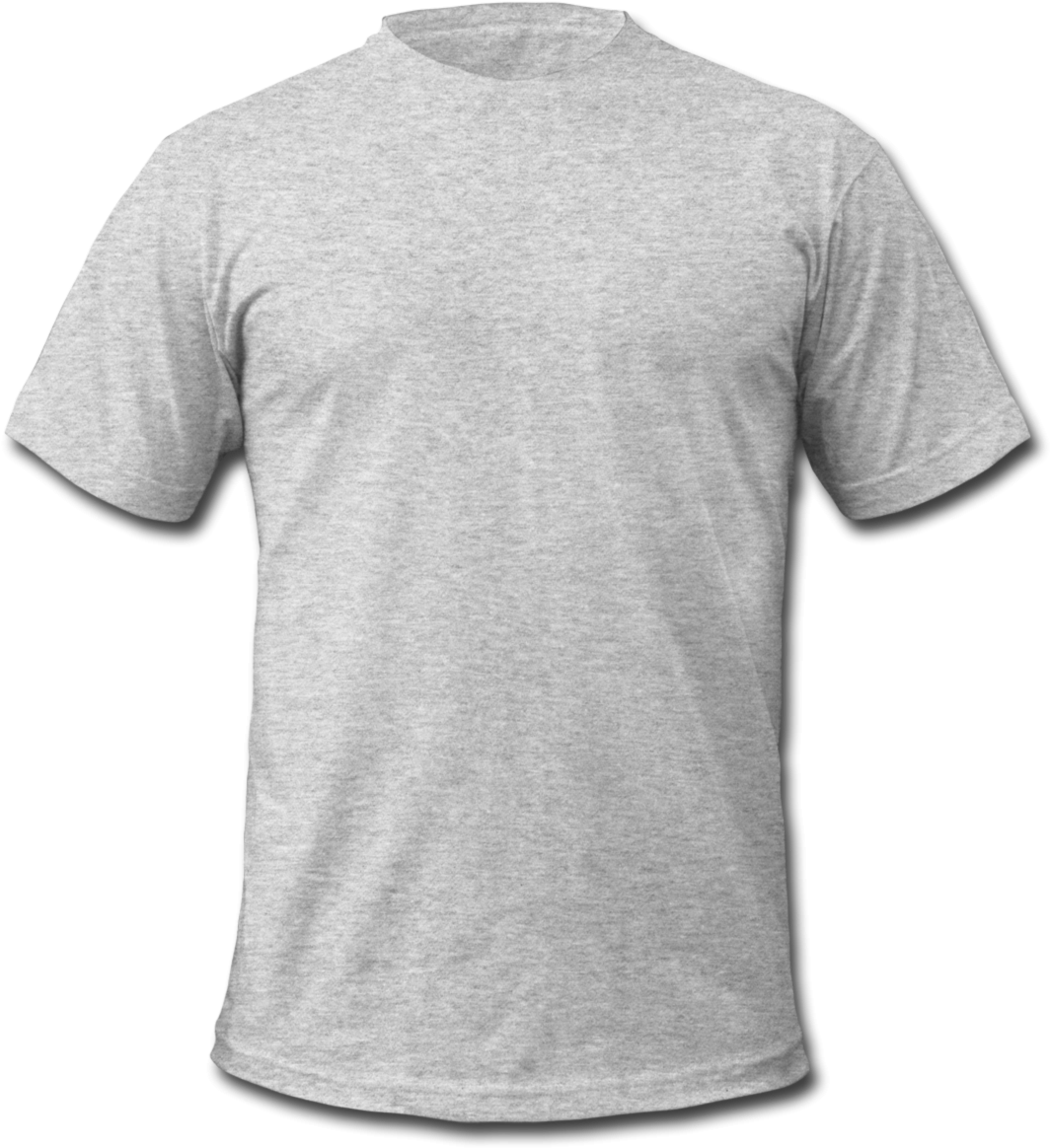 Blank Grey T Shirt Template