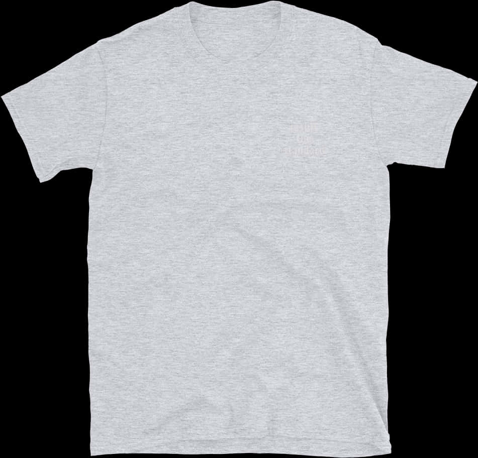 Blank Grey T Shirt Template