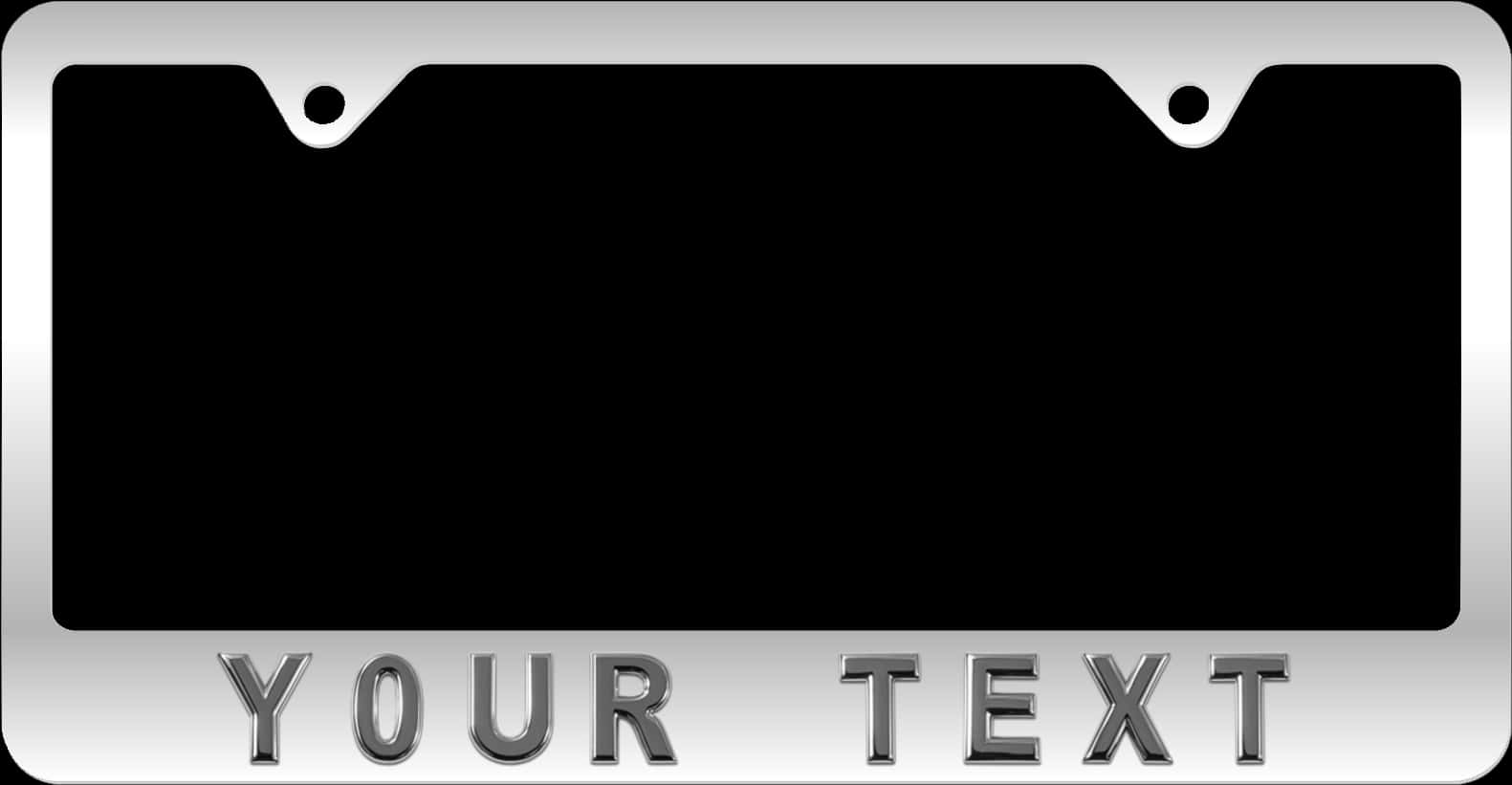 Blank License Plate Template