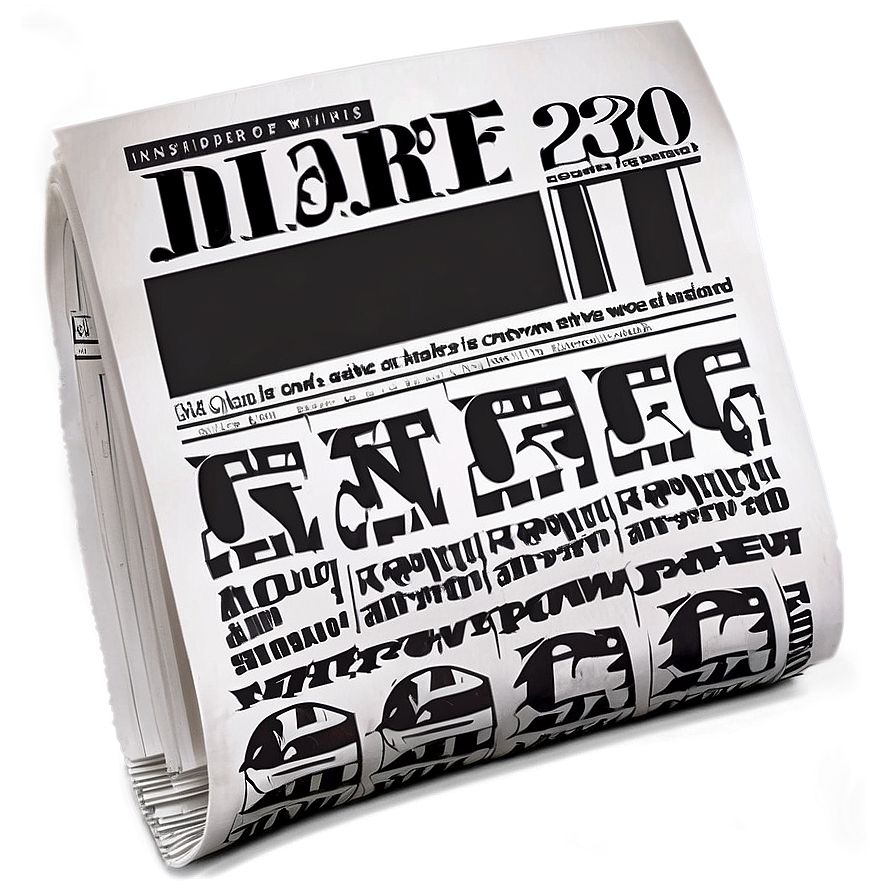 Blank Newspaper Sheet Png Jiq90