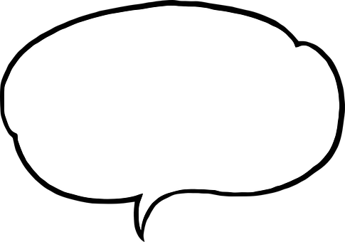 Blank Speech Bubble Graphic PNG with transparent background