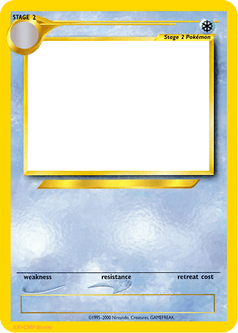 Blank Stage2 Pokemon Card Template