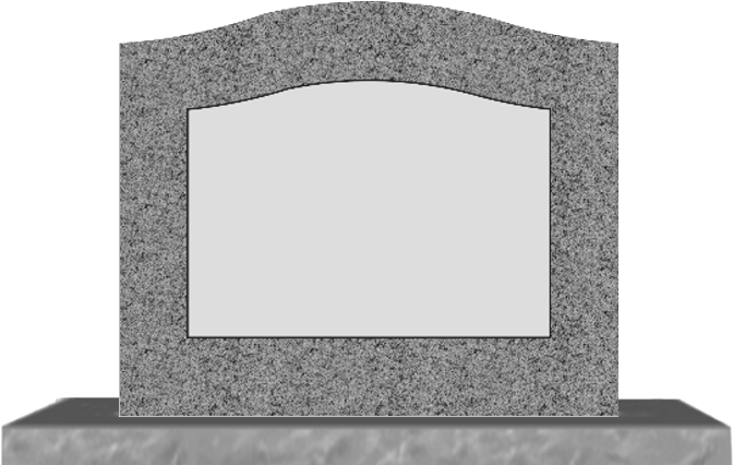 Grey Single Monument With - Transparent Blank Tombstone Clipart, HD Png Download PNG with transparent background