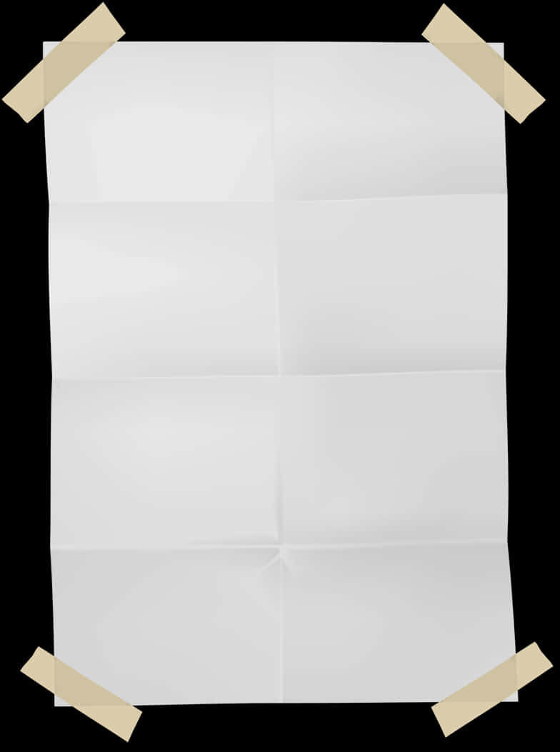 Blank Torn Paper Tapedto Wall