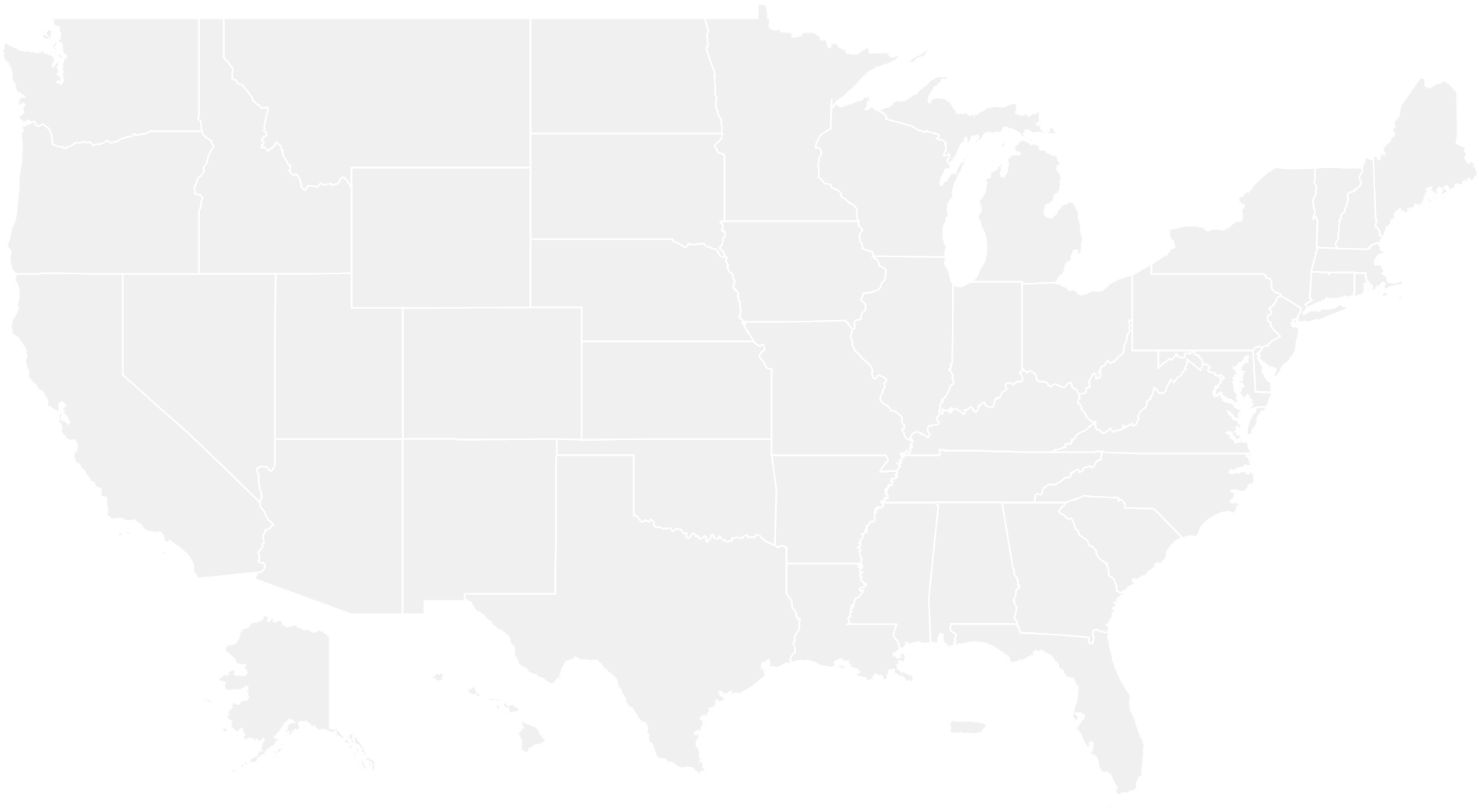 Blank U S A Map Outline