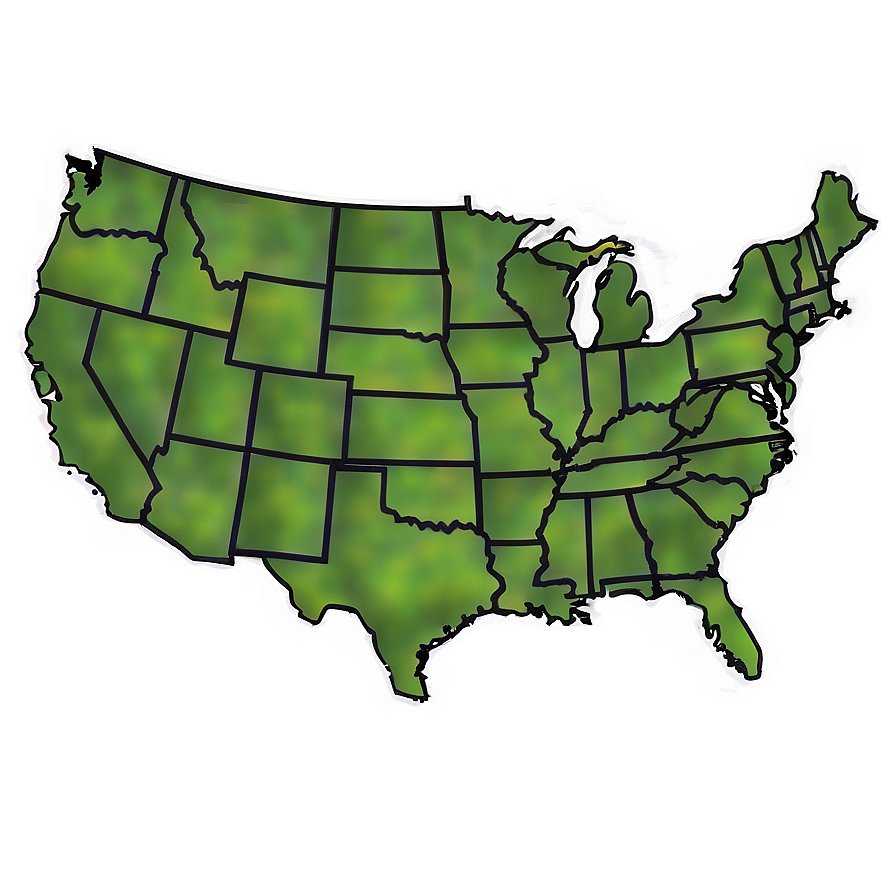 Blank Usa Map Outline Png 98