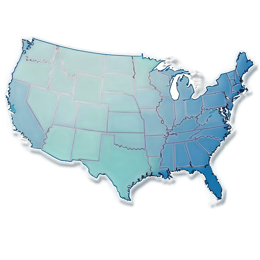 Blank USA Map PNG 05252024 PNG image with a transparent background, free high-resolution download