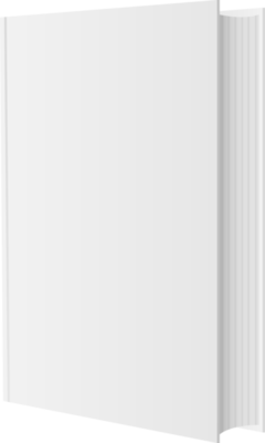 Blank White Book Cover Mockup