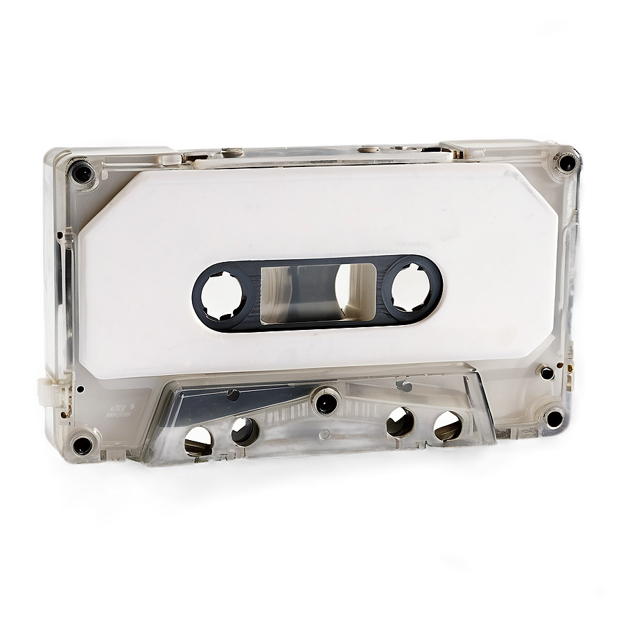 Blank White Cassette Tape Png 19