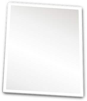 Blank White Paper Sheet PNG with transparent background
