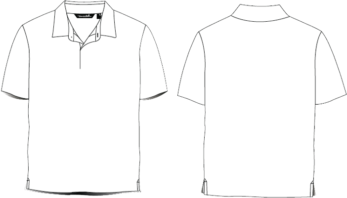 Blank White Polo Shirt Template