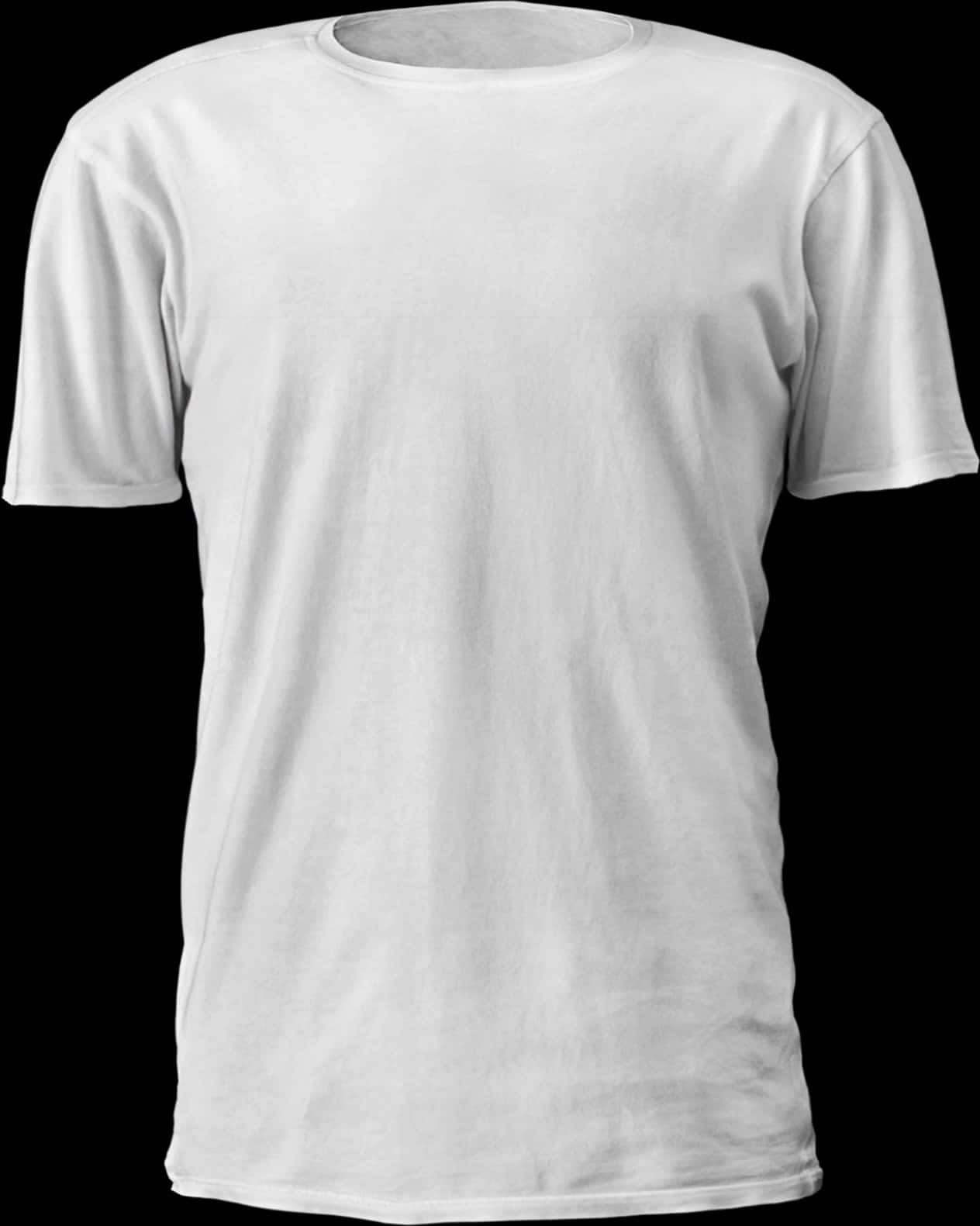 Blank White T Shirt Mockup PNG with transparent background