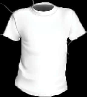 Blank White T Shirt Template PNG with transparent background