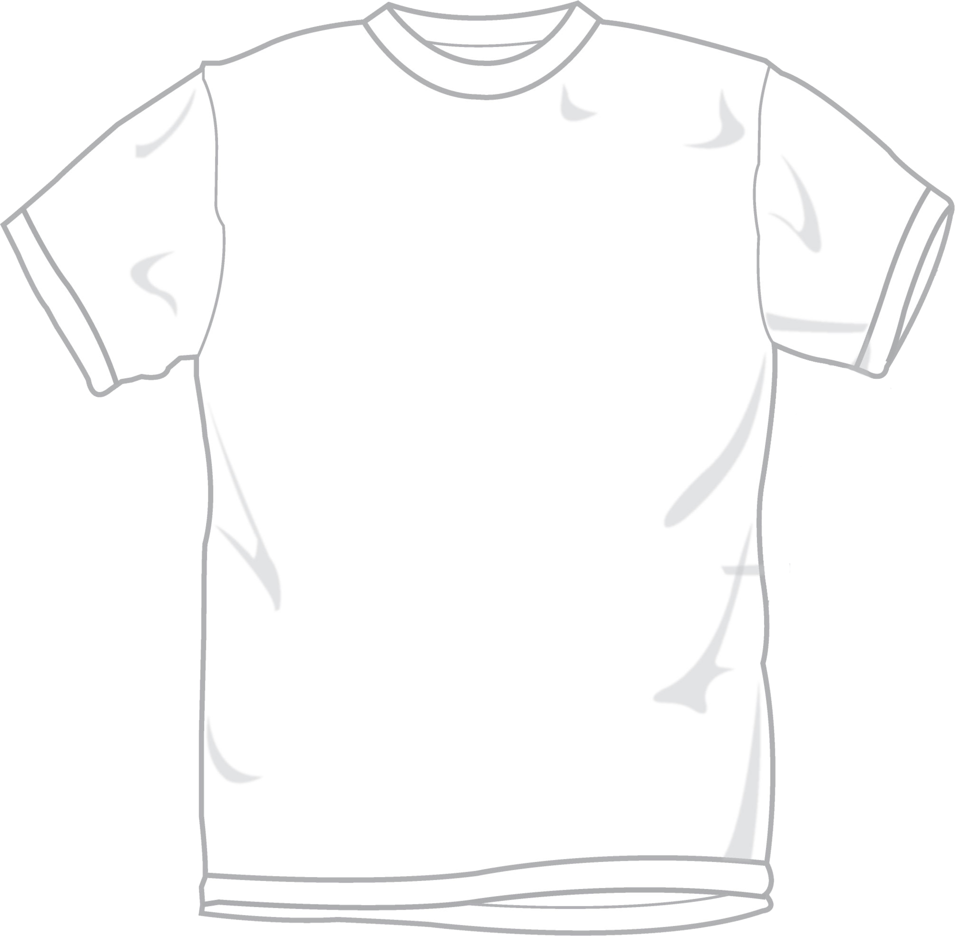 Blank White T Shirt Template PNG with transparent background