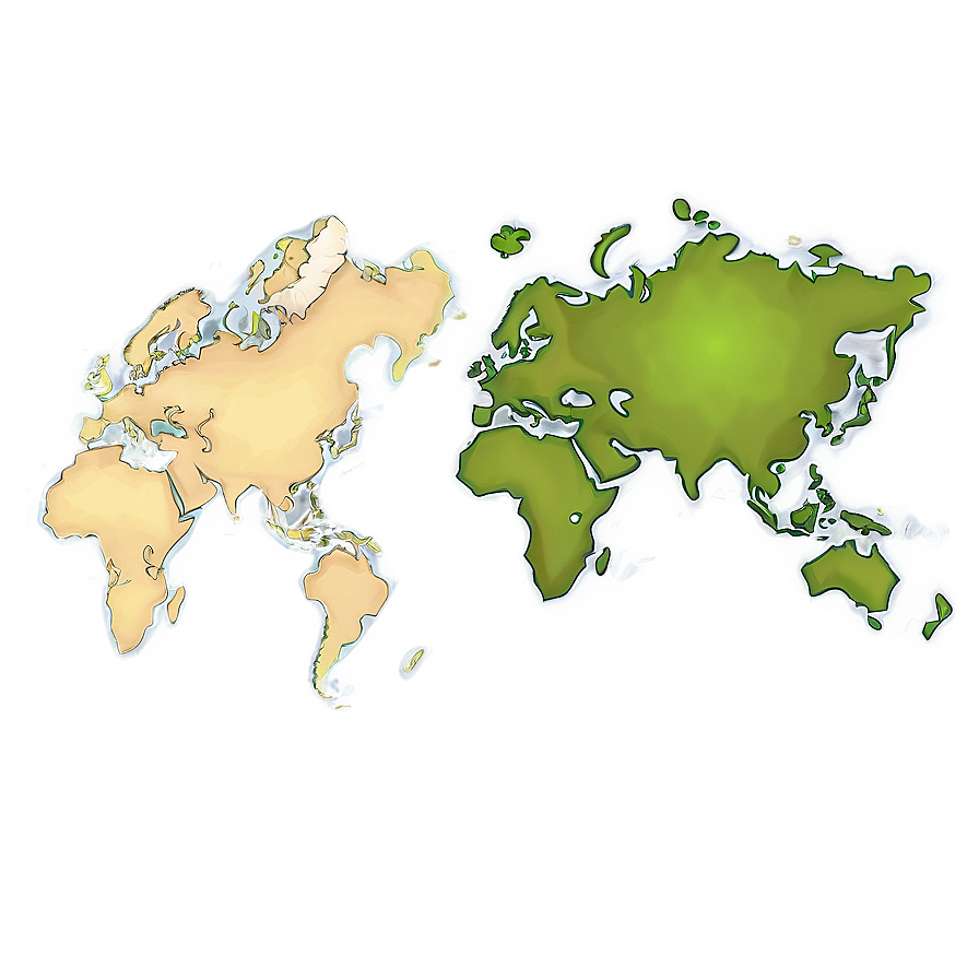 Blank World Map PNG cvx26 PNG with transparent background