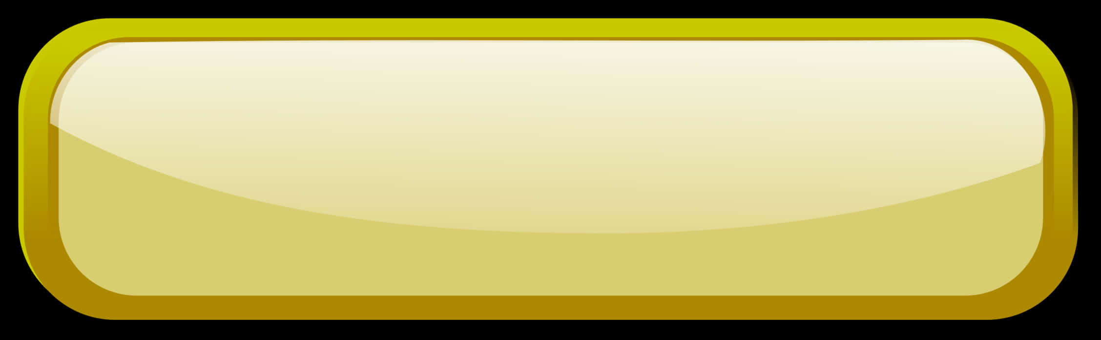 Blank Yellow Button Banner PNG image with a transparent background, free high-resolution download