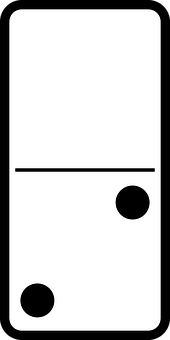 Blank2 Domino Tile PNG with transparent background