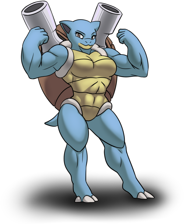 Blastoise - Cartoon, HD Png Download PNG with transparent background