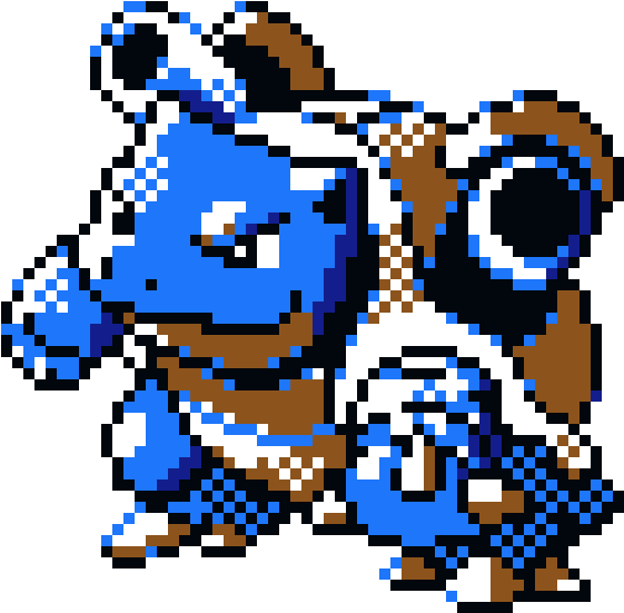 Blastoise Pokemon Gold Sprite, HD Png Download PNG with transparent background