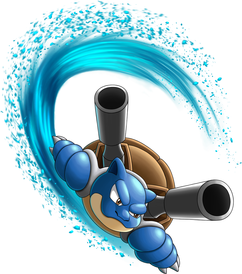 Blastoise Used Surf Pokemon Tribute On Game Art Hq - Illustration, HD Png Download PNG with transparent background