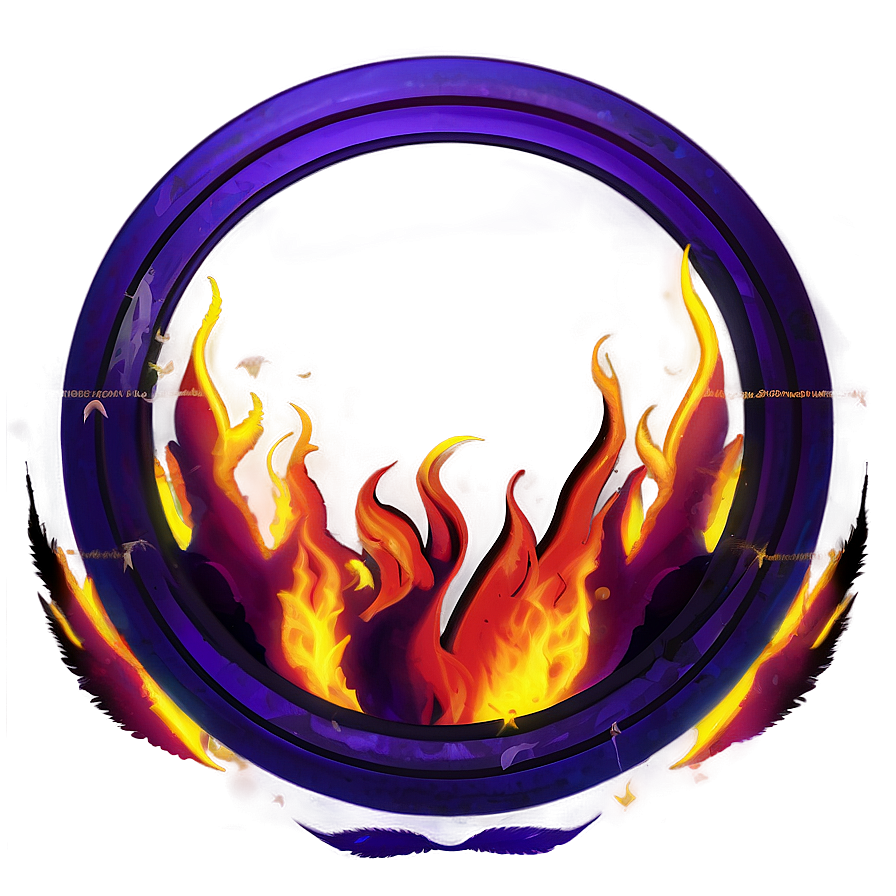 Blaze Circle Motif Png 40