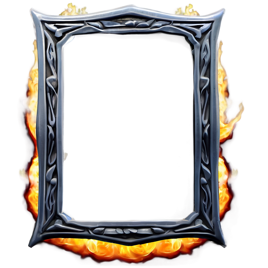 Blazing Frame Border Png 66