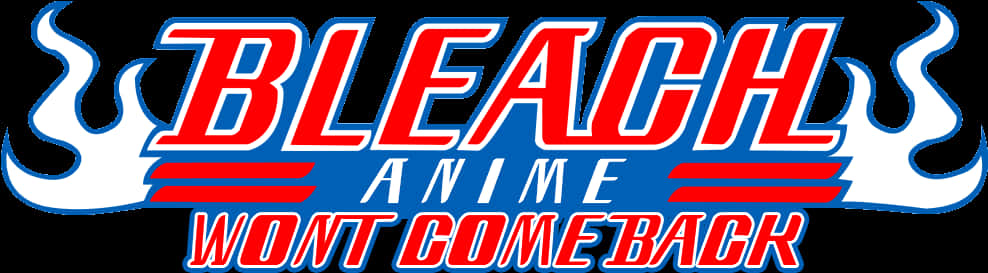 Bleach Anime Return Statement PNG with transparent background
