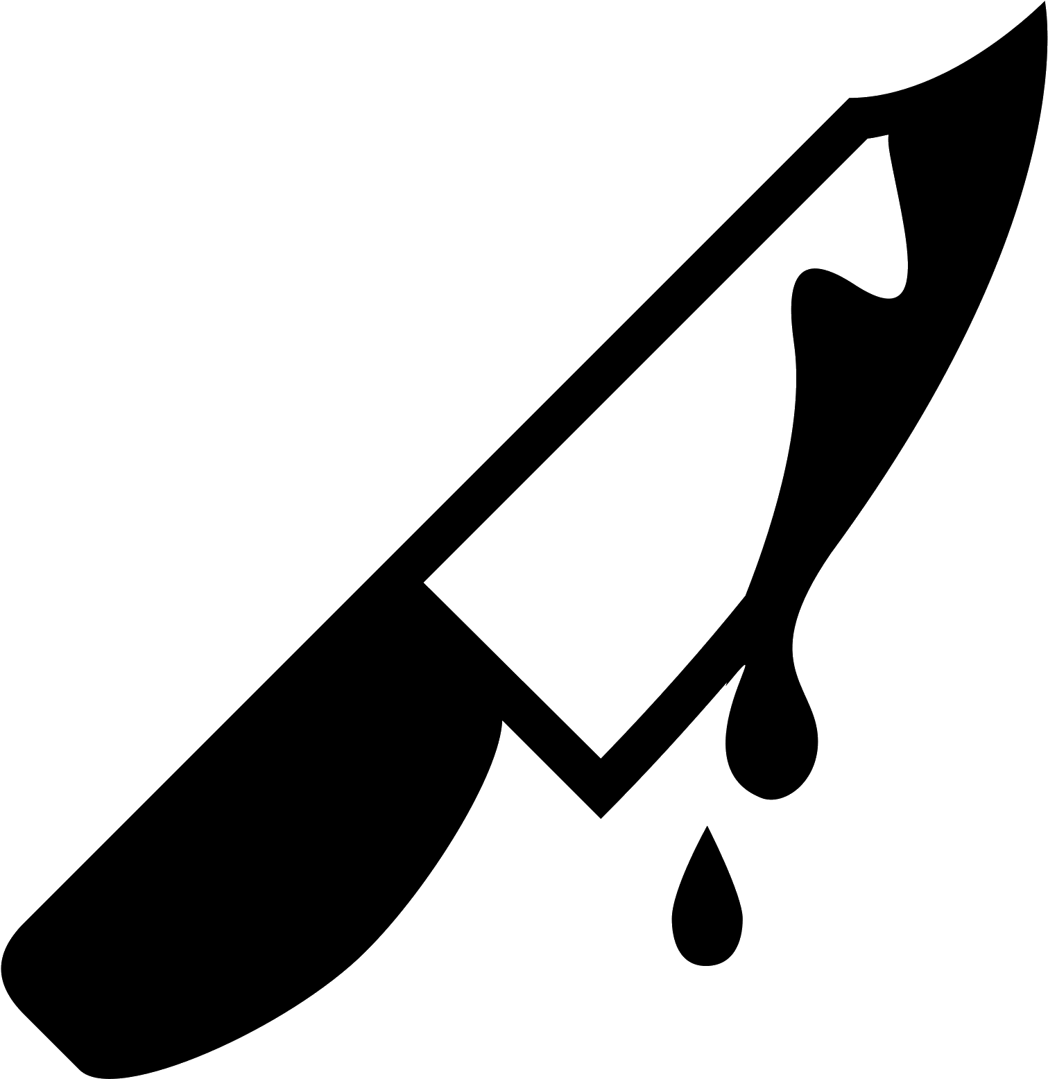 Bleeding Knife Icon PNG with transparent background