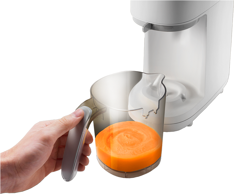 Blender Pouring Carrot Juice