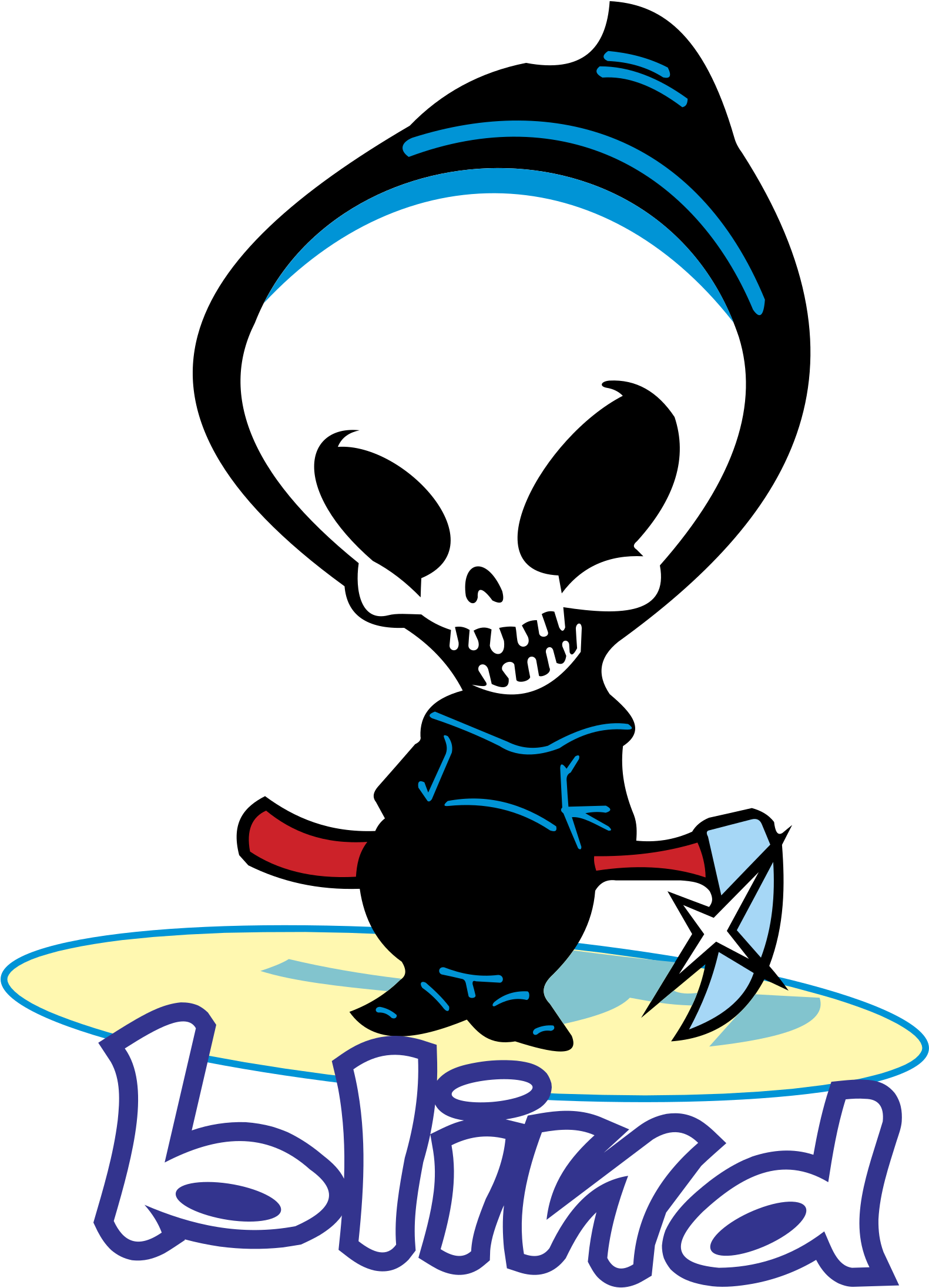 Blind Skateboarding Skeleton Logo