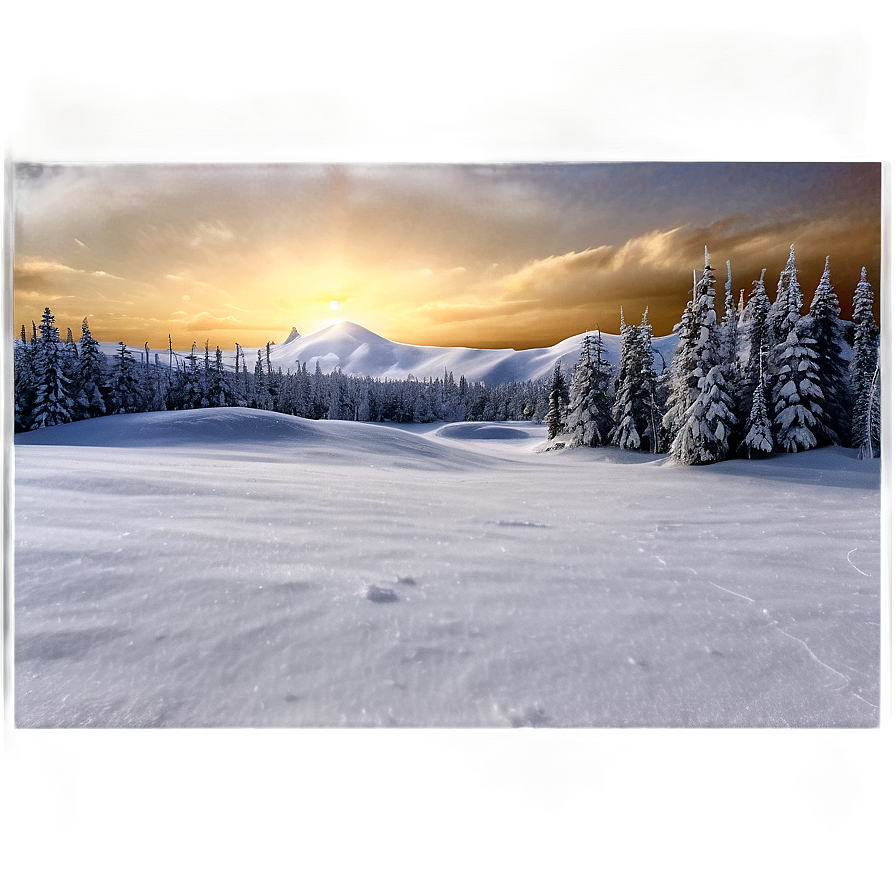 Blizzard White Landscape PNG 74 PNG with transparent background